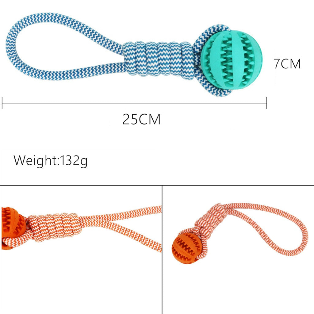 Dental Health Pet Rope Ball Toy